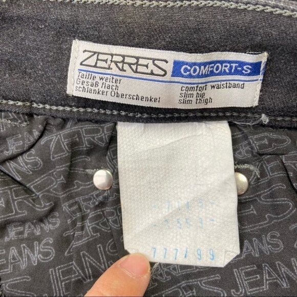 ZERRES Comfort Waistband Beaded Slim Fit Straight Jeans - Picture 12 of 15